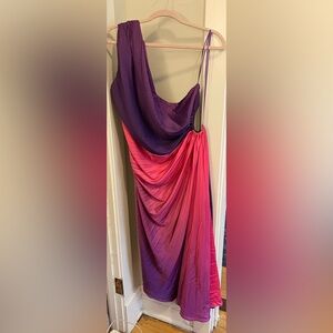 Fashion Nova 2XL purple and pink disco dress